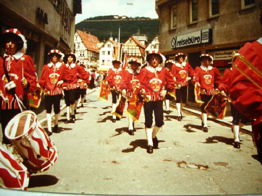 Fanfarenzugtreffen in Urach 04.07.1982